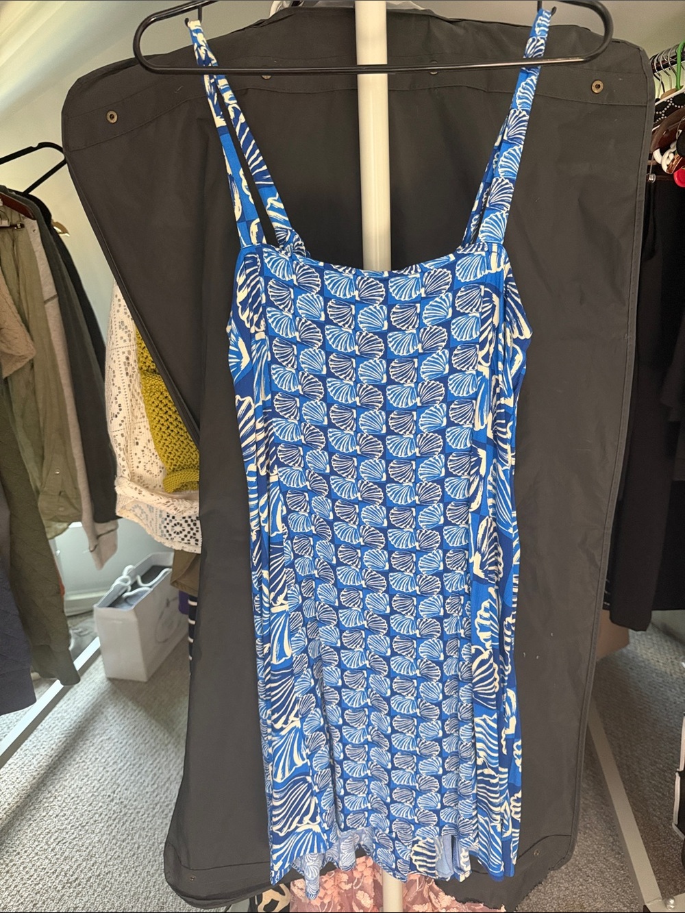 Next Blue & White Shell-Pattern Mini Sundress - Picture 3 of 3